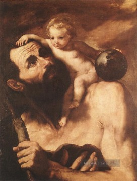 St Christopher Tenebrism Jusepe de Ribera Ölgemälde